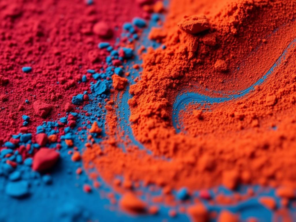 Vibrant pigment powders